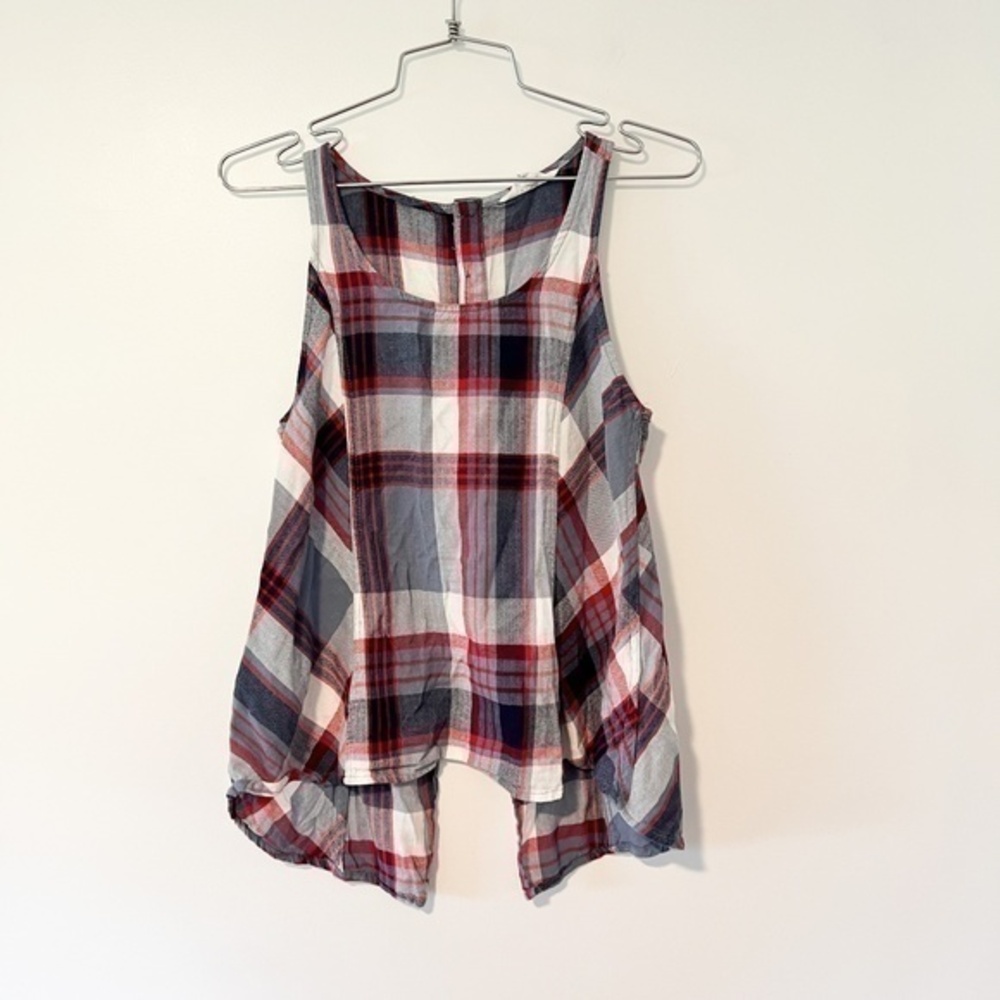 3/$25 Jack by BB Dakota Plaid Tank Top sz XS